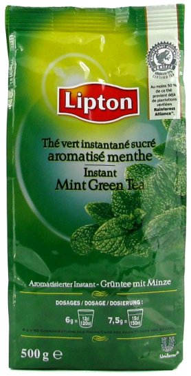 Thé à la menthe Lipton - Poche de 500g - Distributeur automatique